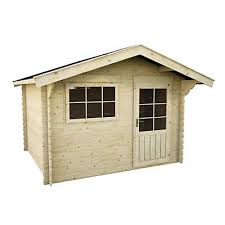Surface intérieure de 5,88m² et extérieure de 7,09m². Abri De Jardin Bois Blooma Askola 7 2 M Ep 28 Mm Castorama