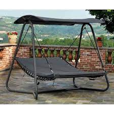 Outsunny dondolo da giardino 3 posti convertibile in letto a dondolo, tetto e struttura in acciaio, 200x120x164cm beige ✅design 2 in 1: Dondolo Letto Da Giardino Nuovo Art 6456000000 Consegna Gratuita Arredamentishop It