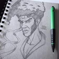 Rey Acevedo On Twitter: "A Quick Warm Up Sketch Of Afro Samurai. # Afrosamurai #Afrosamurairesurrection #Cartoonnetwork #Anime #Rza #Manga  #Fanart #Cartoon #Animefanart #Animeart #Tonedgraypaper #Sketchbook  #Sketching #Sketch #Dailysketch #Sketchdaily ...