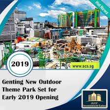 Rwg's head of theme parks gregory pearn said the park will also include rides that will be the first of its kind in the world and that details on these attractions will be unveiled closer to the opening date. Genting New Outdoor Theme Park Set For Early 2019 Opening Genting Highlands Latest News Scsinvestment