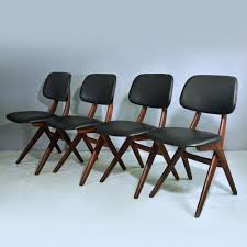 Set Of 4 Dinner Chairs By Louis Van Teeffelen For Webe 1950s Outdoor Dining Chair Cushions Dining Chair Cushions Dinner Chair