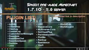 Jan 17, 2010 · pvp redstone roller coaster survival servers skins skin packs texture packs 16×16 32×32 64×64. Server Pre Made Survival Factions Minecraft Server Download With Plugins Spigot 1 7 10 1 8
