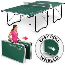 Eastpoint Sports Easy Setup Fold N Store Table Tennis Table 15mm Top Ping Pong Table Table Tennis Foldable Ping Pong Table