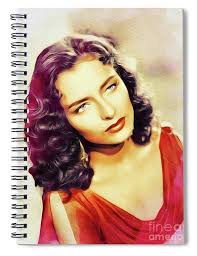 Marina Berti, Vintage Actress Spiral Notebook by Esoterica Art Agency