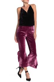 Velvet Lou Ribbon Hem Pants