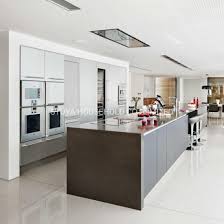 Center island designs for kitchens may be the perfect way to introduce you to a lot more cabinet space and even by adding a side table to your new island style kitchen design. China Foshan Furniture Modern Style Kitchen Island Designs Kitchen Cabinet China Kitchens Cabinets