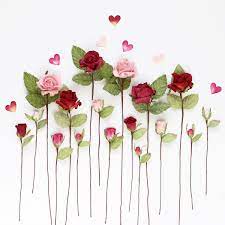 Trim and remove the excess. Mini Paper Rosebuds Craft Scrapbook Card Making Decoration