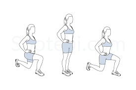 Front And Back Lunges Illustrated Exercise Guide