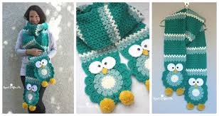Over 300 free and complete knitting patterns for scarves. Owl Scarf Crochet Free Patterns Crochet Knitting