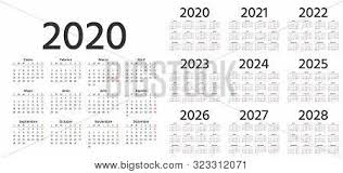 The 12 months calendars print out on 12 page Calendar Spanish 2020 Vector Photo Free Trial Bigstock
