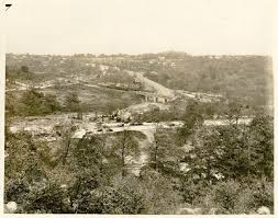 Print Photographic Saw Mill River Parkway Link To Cross County Parkway At Yonkers Aerial View Looking East Train At Dunw Aerial View Cross County Yonkers
