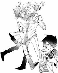 Yo, idk how many of you are following tpn vrp au but that stuff is good as hell. Pin By Dora Muller On Norman X Emma The Promised Neverland Neverland Anime Norman