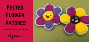 Pop Up Art School: Felted Flower Patches