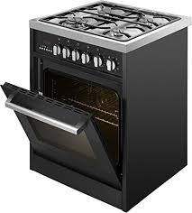 It combines top quality with efficiency giving it an expensive look. Kaff Cooking Ranges Black Four Gas Burners 59 Litres Oven Ksb 60 Amazon In Home Kitchen