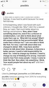 Namjoon Apology Letter 2 2 Kpop Memes Thoughts Feelings