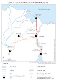 القناة اتحفرت فى عشر سنين و اتفتحت سنة 1869 فى ايام الخديو اسماعيل باشا. Le Canal De Suez 2 2 Perspectives Historiques