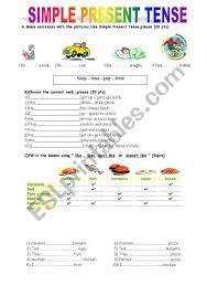 My father takes a walk every evening. Simple Present Tense Quiz Esl Worksheet By Ugiteacher