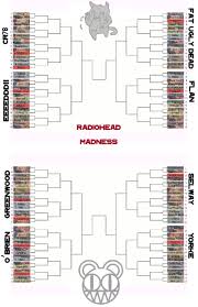 Official Radiohead March Madness Bracket Radiohead