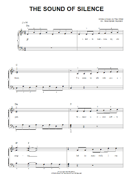 The Sound Of Silence Sheet Music Simon Garfunkel Piano Vocal Sheet Music Saxophone Sheet Music Piano Sheet Music Free