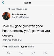 Pin By Yanaah On Quotes Post Malone Quotes Mood Quotes Feelings Quotes
