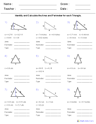 Geometry Worksheets Area And Perimeter Worksheets Geometry Worksheets Grade 6 Math Worksheets Triangle Worksheet