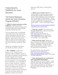 Learn more about health plan options. Http Dod Hawaii Gov Hro Files 2014 01 Fedvip Fastfacts Vision Insurance Pdf