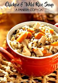 Stir in the rice, chicken, poultry seasoning, salt, and pepper. Panera Copycat Creamy Chicken Wild Rice Soup Recipe Creative Cain Cabin