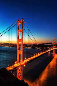View of san francisco skyline and oakland bay bridge from treasure island at night, san francisco, california, united states of america, north america. Golden Gate Bridge San Francisco Golden Gate Bridge Golden Gate Bridge San Francisco Bridge Painting