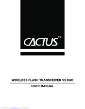 Please visit my site for further discussion and detail. Cactus V5 Duo User Manual Pdf Download Manualslib