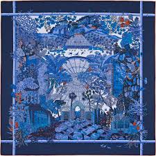 La Maison Des Carres Hermes Jardins D Hiver Silk Scarf Design Hermes Scarf Silk Twill Scarf