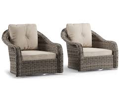 560 For Pair From Biglots I Found A Lakewood All Weather Wicker Cushioned Swivel G Replacement Patio Cushions Patio Furniture Collection Swivel Glider Chair