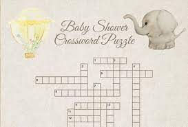 Free Printable Baby Shower Crossword Puzzle