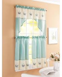 garden embroidered butterfly window