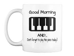 Morning Coffee Piano Mug Learn Guitar Easy Guitar Chords Keyboard Piano