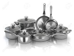 4.6 out of 5 stars 9,255. Pots And Pans Set Of Cooking Stainless Steel Kitchen Utensils Stock Photo Picture And Royalty Free Image Image 86178440