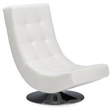 Shop for white leather chair dining online at target. Elsa Modern And Contemporary Faux Leather Upholstered Swivel Chair With Metal Base White Baxton Studio Target