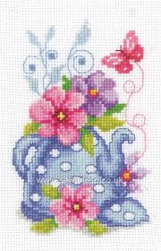 Join let's knit together and access a world of fantastic benefits. Buy Teapot With Flowers Cross Stitch Kit Online At Sewandso Co Uk Cross Stitch Flowers Floral Cross Stitch Cross Stitch