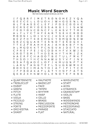Music Word Search Music Word Search Music Words Music Theory Worksheets