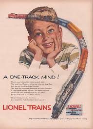 1953 Lionel Trains Vintage Print Ad One Track Mind