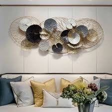 When we talk about asian house interiors most people think of japan and china but the concept of asian style is much broader and is a complex combination of national traditions typical for china, india. New Chinese Living Room 3d Iron Wall Decoration Sofa Background Decoration Home Modern Hotel Room Decor Wall Hanging Wind Chimes Hanging Decorations Aliexpress