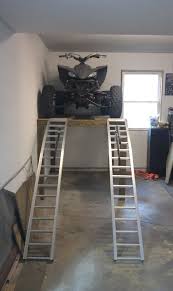 Atv Shelf Storage Space Issue Solved Pics Yamaha Raptor Forum Garage Storage Solutions Garage Storage Organization Diy Garage Storage