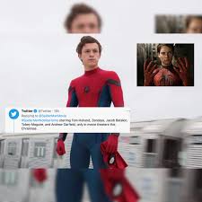 The real hero that marvel fans were aching to see was tobey maguire. Tom Holland S Spiderman No Way Home To Feature Tobey Maguire Andrew Garfield Twitter Thinks So