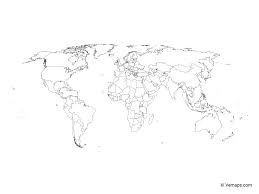 Find this pin and more on travel by lara hoke. Outline Map Of The World With Countries Robinson Projection Free Vector Maps