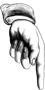 Black And White Pointer Finger The Pointer Clip Art Vintage Printable Art Vintage Graphics