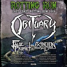 Obituary 2019 East Coast Tour W False Prophet Extinction
