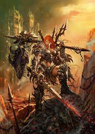 Artwork Female Barbarian | Diablo | Blizzard Entertainment | Cook and Becker