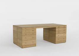 Martin Szekely The Drawers And I One 2018 Oak Or Walnut Mdf Blackened Brass Martin Large Desk Table Furniture