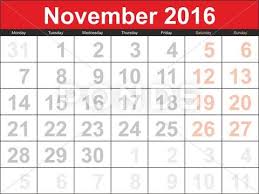 Vector Planning Calendar November 2016 Stock Illustration Ad Calendar Planning Vector November Planning Calendar Calendar March Vector