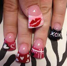 I D Want The Tips To Be Shorter Valentines Nails Duck Feet Nails Feet Nails