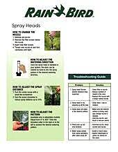 Replace a rainbird 1800 series sprinkler head yourself. 1800 Series High Efficiency Spray Heads With Dual Spray Hevan Nozzles Rain Bird